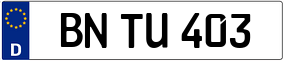 Trailer License Plate